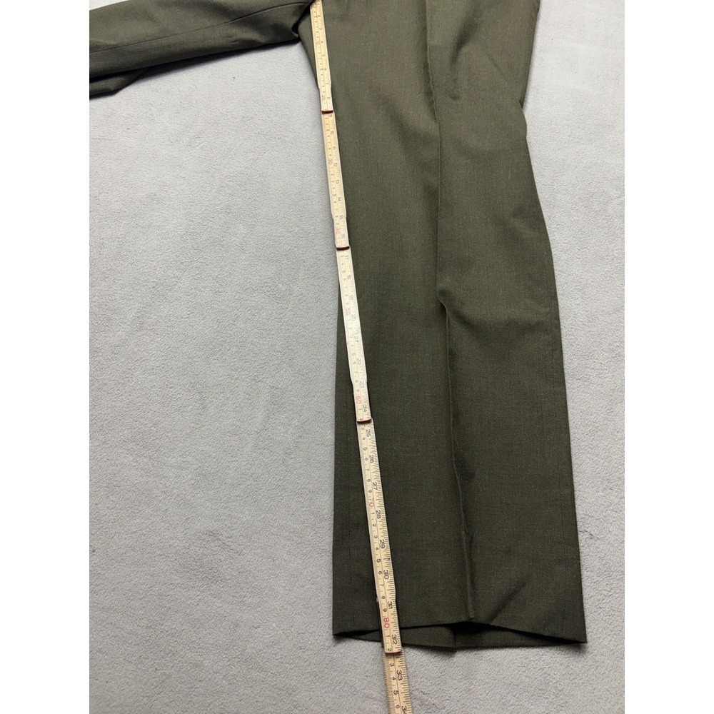 Vintage USMC Service Alpha Uniform Set Green Wool Jacket 44L Trousers 38S 1986 - Picture 10 of 13